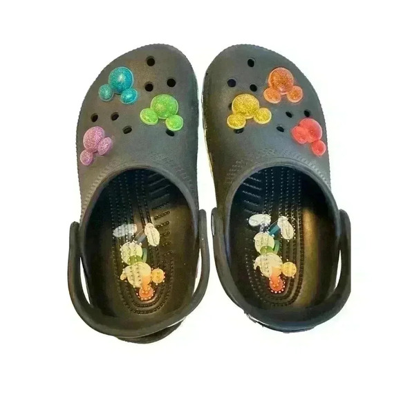 CROCS Size J1 Classic Disney Mickey Mouse Rainbow Celebration - Picture 7 of 10